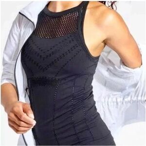 Athleta Black Mesh Tank Top